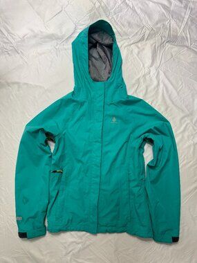 Woods Teal Waterproof Rain Jacket Women's Small